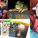 Clockwise from left: Billionaire Rumour, Overlord: a Boss Monster Game, Burn Bryte, and Modern Art: The Card Game.